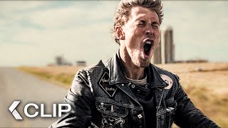 THE BIKERIDERS Clip  Escape The Police 2024 Austin Butler [upl. by Akinimod]