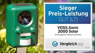 Katzen amp Marder aus dem Garten vertreiben  mit dem VOSSsonic 2000 [upl. by Seedman]