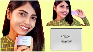 LOREAL BROW ARTIST GENIUS KIT😲 HONEST REVIEW amp DEMO [upl. by Mundt]