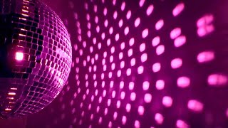 Pink Disco Ball Background Party Spinning Lights [upl. by Tisdale]