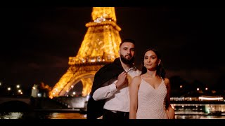 Sonia and Pavans Proposal in Paris France  Vision Films [upl. by Asenav953]