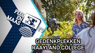 Gedenkplekken op Raayland College  5 september 2022  Peel en Maas TV Venray [upl. by Nylorac]