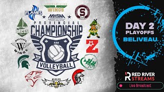 2024 MHSAA Varsity AAA Volleyball Provincials Day 2  Beliveau [upl. by Angelique]