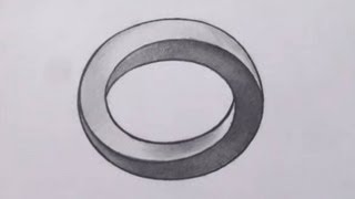 How To Draw a Three Dimensional Oval  Optical Illusion [upl. by Pederson55]