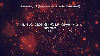 Exercise 43 Propositional Logic Technical [upl. by Jari393]