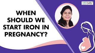 Dr Manju Hotchandani  When to start iron in pregnancy [upl. by Soutor698]