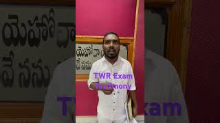 TWR Exam Testimony  2024 [upl. by Euphemia]