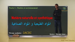 Unité 7 Matières Naturelles et Synthétiques  2AC  Physique 2annee collège [upl. by Nednerb387]