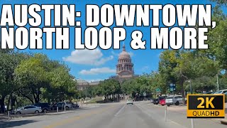 Driving Austin TX Downtown North Loop amp Pennybacker Bridge 2K HD [upl. by Eelarol]