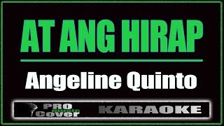 At ang hirap  Angeline Quinto KARAOKE [upl. by Madel]