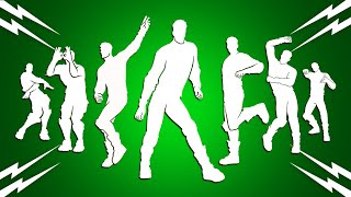 All Popular Fortnite Dances amp Emotes Mine Get Griddy Shimmy Wiggle Looking Good [upl. by Melisse200]