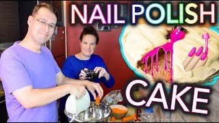 Baking a CAKE with NAIL POLISH [upl. by Nednerb55]