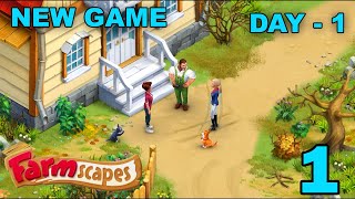 Farmscapes Story Walkthrough Gameplay  Day 1  Part 1 [upl. by Letsirhc]