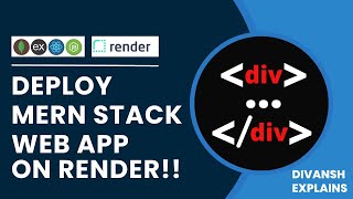 How to deploy MERN App on render with easy steps  Free  Render  MERN [upl. by Luap131]