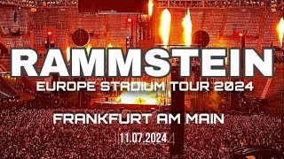 RAMMSTEIN LIVE in FRANKFURT EuropeStadiumTour2024 [upl. by Rue]