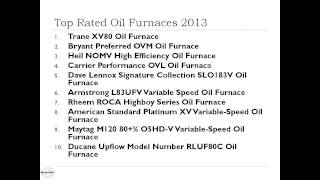 Top Rated Oil Furnaces for 2013 [upl. by Sitruk118]