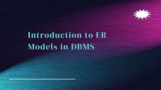 EntityRelationship ER Model Explained  DBMS for GATE [upl. by Alhahs]