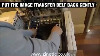 INTEC CP2020 TRANSFER BELT RESET [upl. by Eelirem309]