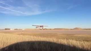 First Landing Larry Vetterman Oratex Super Cub Maiden Flight [upl. by Wittie]