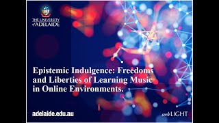 Epistemic Indulgence Freedoms and Liberties in online learning PMRG presentation [upl. by Ahsienaj]