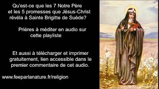 Quest ce que les 7 Notre Pères et les Promesse de Jésus à Sainte Brigitte de Suède [upl. by Aset]