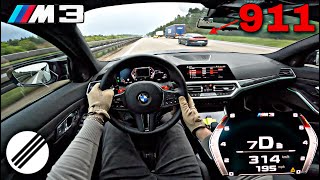 BMW M3 G80 XDrive 720HP STAGE 1 INFINITAS TEST DRIVE ON GERMAN AUTOBAHN🏎 [upl. by Ferneau469]