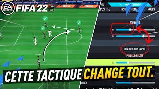 TUTO FIFA 22  Cette FORMATION CHANGE TOUT  TACTIQUES PERSO  412122 META [upl. by Ardnot728]