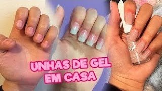 UNHAS DE GEL PASSO A PASSO SIMPLES E RAPIDO [upl. by Nadaba522]