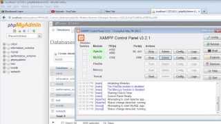 Connect to MySQL with PHP in XAMPP  Create a new database [upl. by Taryne]