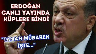 Cumhurbaşkanı Erdoğan canlı yayında küplere bindi çıldırdı quotTAMAM MÜBAREK İŞTEquot [upl. by Anilesor]