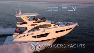 Cruisers Yachts 60 Fly Walkthrough [upl. by Xenophon]