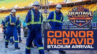 Connor McDavid 360Cam Ride Along at Heritage Classic 🛢 [upl. by Naej]