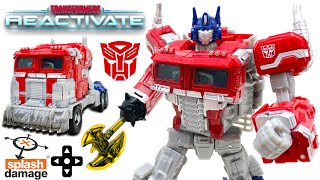 Transformers REACTIVATE Voyager Class OPTIMUS PRIME Review [upl. by Hafeenah]