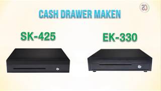 ลิ้นชักเก็บเงิน Maken SK425 SK460 EK330 Cash Drawer ลิ้นชักเก็บเงินสด เก็บธนบัตร [upl. by Norrej]