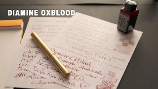 Inchiostro Diamine Oxblood  Full test amp review [upl. by Daphne]