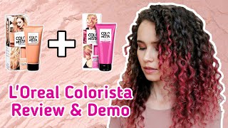 LOreal Colorista Review  Dying My Hair Hot Pink  Peach [upl. by Kirrad623]