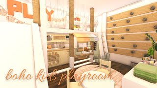 Bloxburg boho kids playroom for favexave [upl. by Ahsirk]