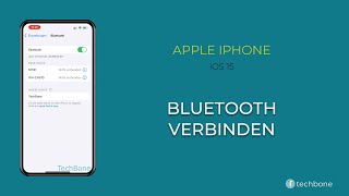 Bluetooth verbinden  Apple iPhone iOS 15 [upl. by Yevrah156]