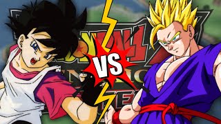 GOHAN VS VIDEL  Dragon Ball Z Tenkaichi Tag Team [upl. by Baalman]