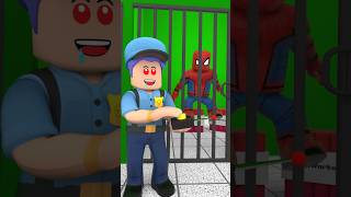 SpiderMan in Jail Hilarious Zombie Cop vs Prison Break with Squid Game Doll  Roblox 3D [upl. by Aspa524]