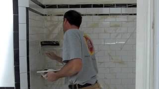 Grouting Bathroom Tile [upl. by Rivard]