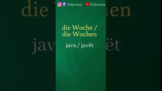 Die Wochentage  ditet e javes 🇩🇪🇦🇱 shorts [upl. by Hooke417]