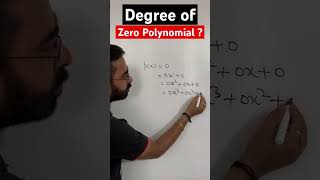 Zero Polynomial की Degree Not Defined क्यों होती हैं   What is the Zero of a Zero Polynomial [upl. by Erleena]