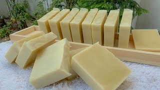 Handmade Cocoa and Shea Butter Soap Bars  Cold Process with Recipe [upl. by Campball637]