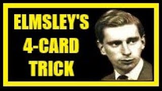 THE FOUR CARD TRICK card magic by Alex Elmsley [upl. by Hearn]