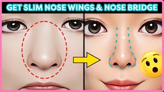 5MIN Get Slim Nose Wings amp Nose Bridge Massage✨Slim Depuff Lift Your Nose Naturally✨ [upl. by Aicened]