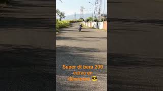 Super Dt bera 200 rr curva a toda velocidad en bajada supermotolife motocross enduro [upl. by Ynnavoig]