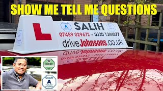 SHOW ME TELL ME QUESTIONS  UK 🇬🇧 DRIVING TEST 🚗🚘 [upl. by Inal]