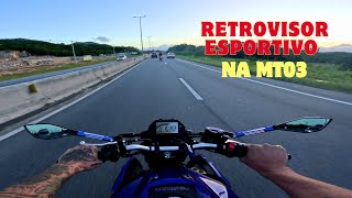 MT03 com retrovisor esportivo [upl. by Eimirej]