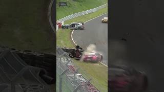 HORRIBLE crash at Nürburgring Drivers safe 😱 [upl. by Sluiter]